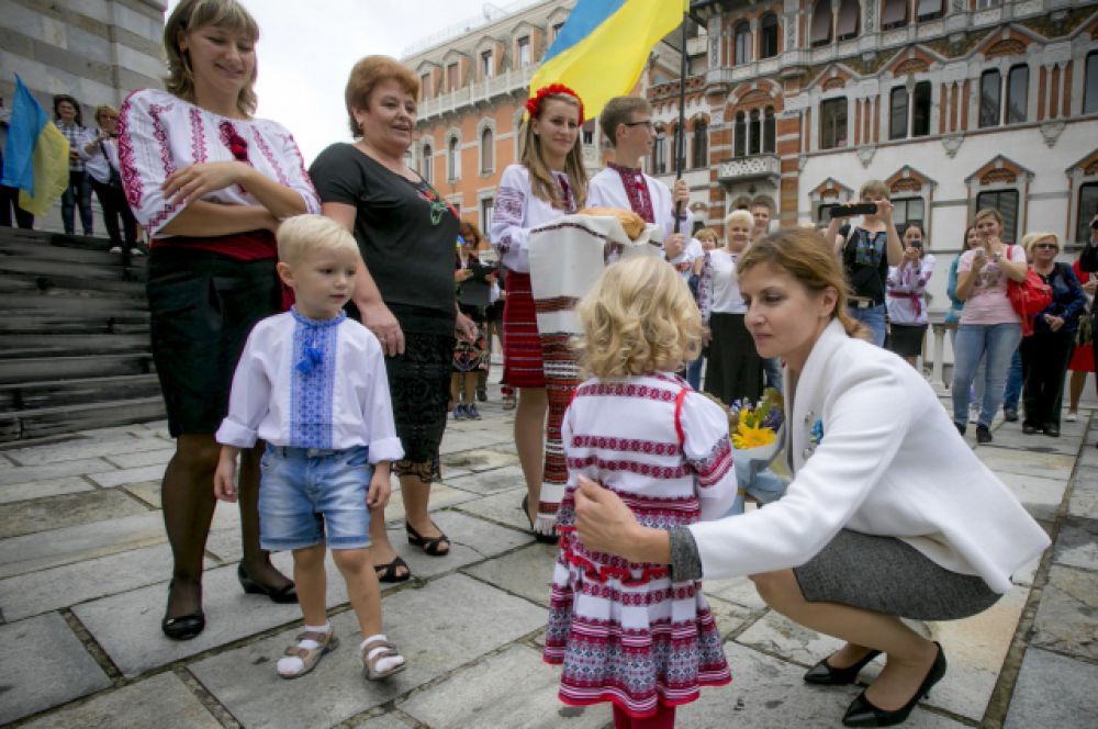 Марина Порошенко в Генуе