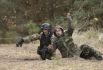 Тренировка военных и добровольцев на Марусином полигоне