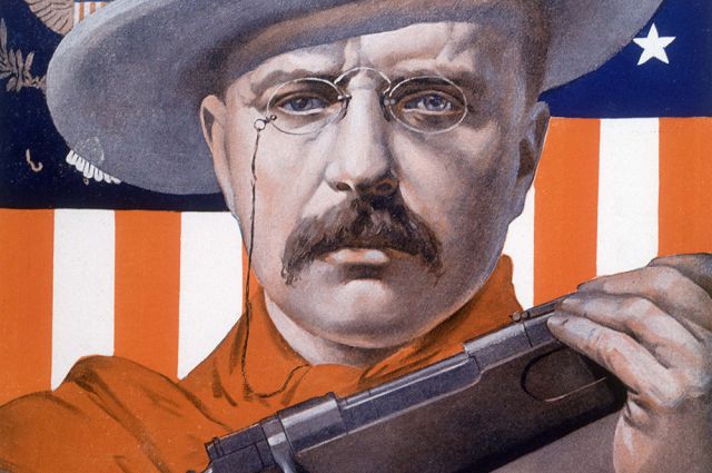 Плакат с изображением Теодора Рузвельта.