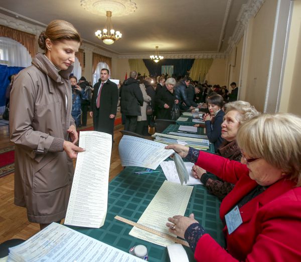 Марина Порошенко проголосовала на выборах