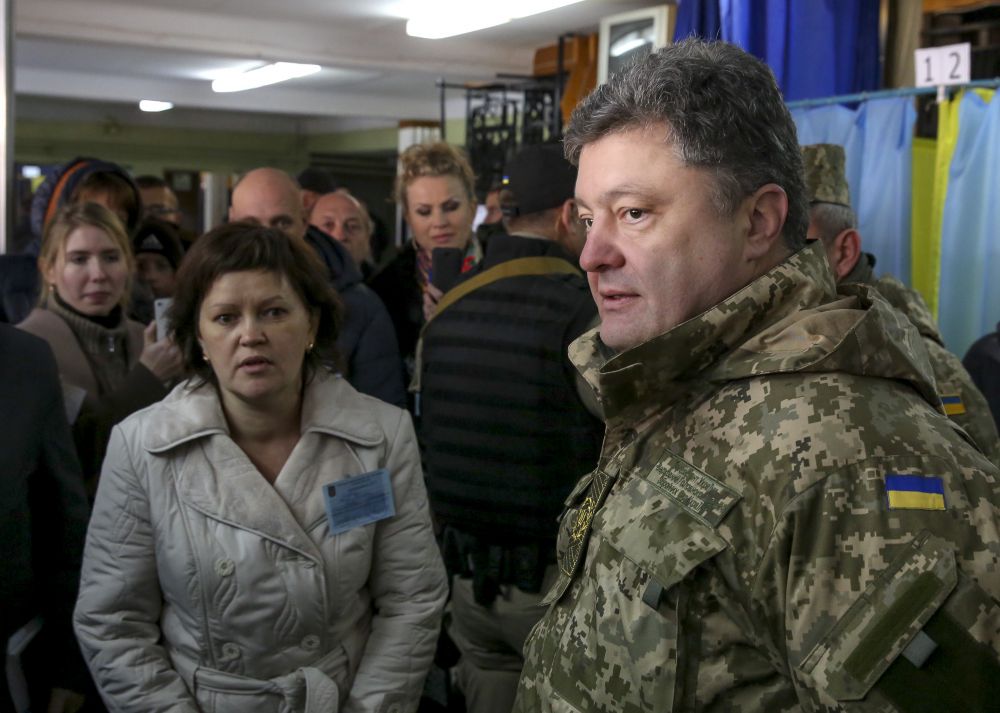 Петр Порошенко на Донбассе