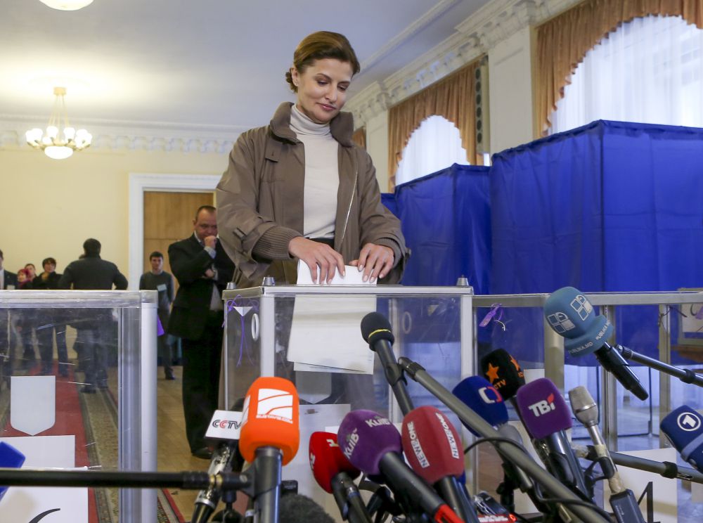 Марина Порошенко проголосовала на выборах