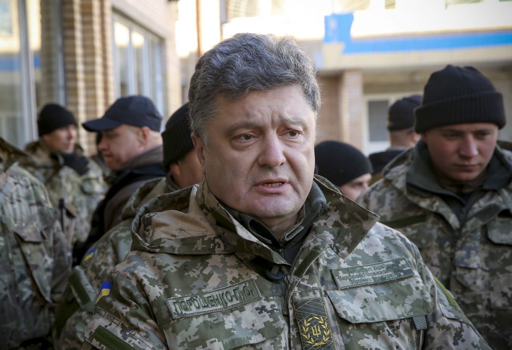 Петр Порошенко на Донбассе
