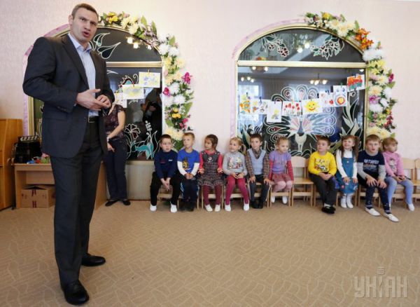 Мэр Киева Виталий Кличко посетил столичный детсад