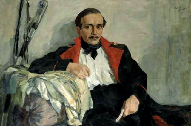 Картина Николая Ульянова «Портрет Михаила Лермонтова», 1930 год.