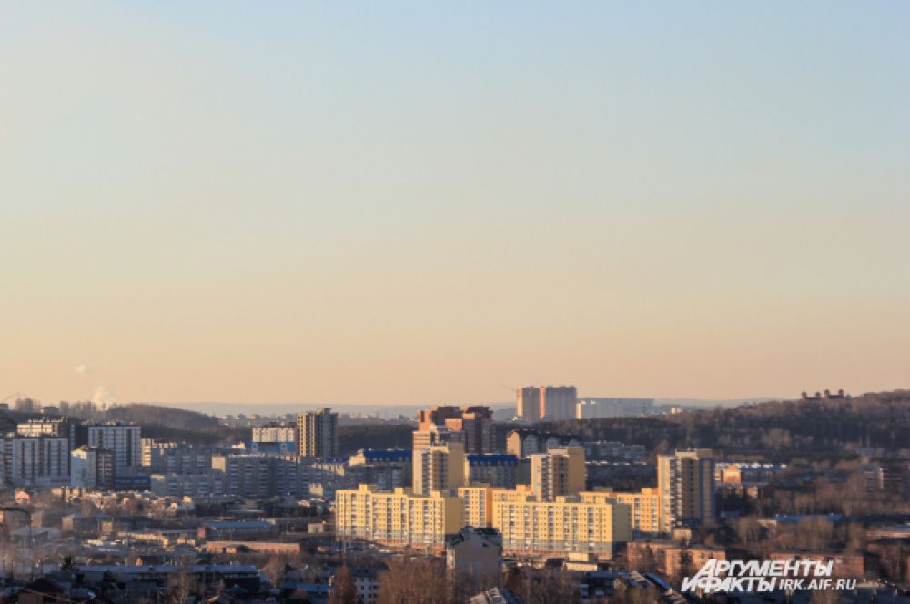 В Иркутске есть несколько высоких точек, окуда открывается панорамный вид.
