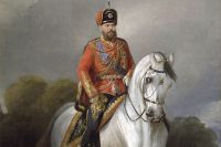 Н. Сверчков Портрет императора Александра III Александровича в мундире лейб-гвардии Гусарского полка.