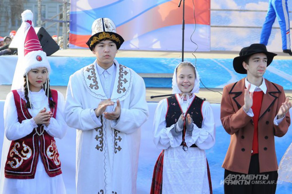 Омичи приняли участие в праздновании Дня народного единства.