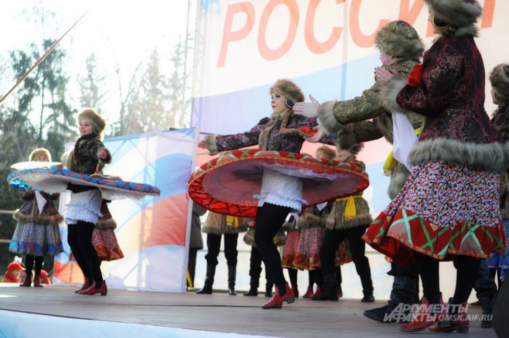 Омичи приняли участие в праздновании Дня народного единства.
