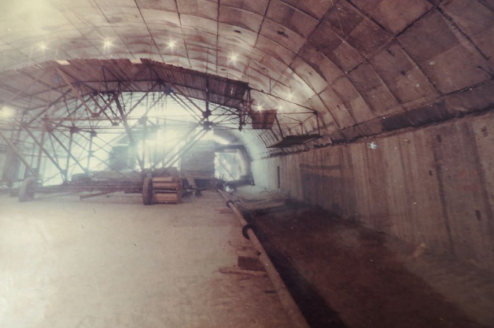Строительство станции «Площадь Ленина». Август, 1980 г.