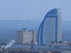 Самыми высокими зданиями в Волгограде на данный момент считаются две башни жилого комплекса «Волжские паруса» в 32 и 28 этажей