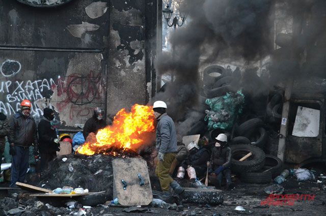 События на Майдане в начале 2014 г.