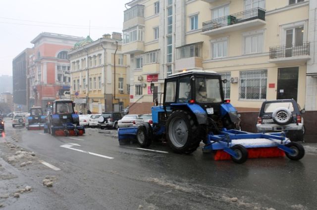Уборка Владивостока после циклона