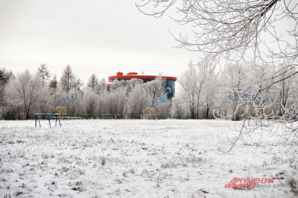 Зима в Омске.