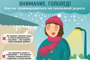 Правила поведения при гололеде