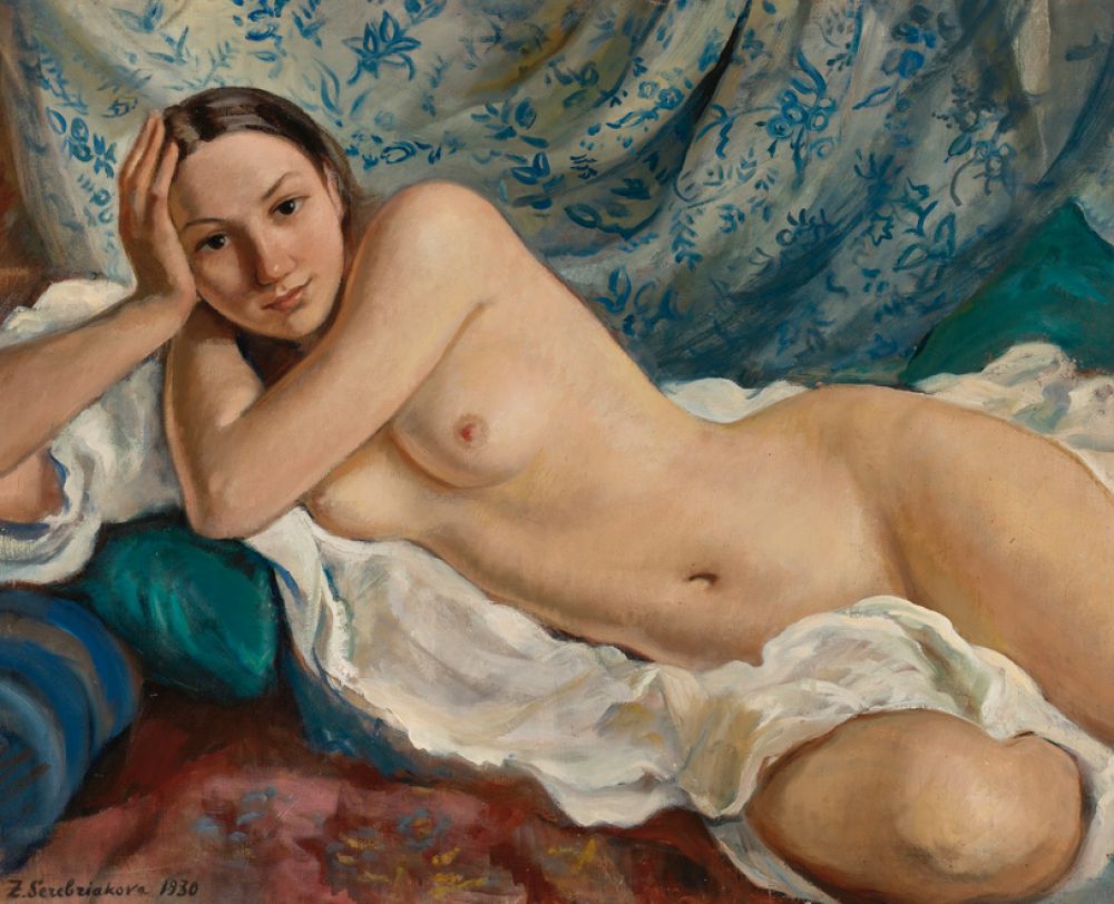 Вторым топ-лотом дома Sotheby’s оказалась картина Зинаиды Серебряковой «Обнаженная». Покупатель приобрел полотно за 1,1 млн долларов.