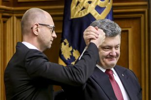 Арсений Яценюк и Пётр Порошенко.