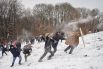 Битва в снежки в Киеве