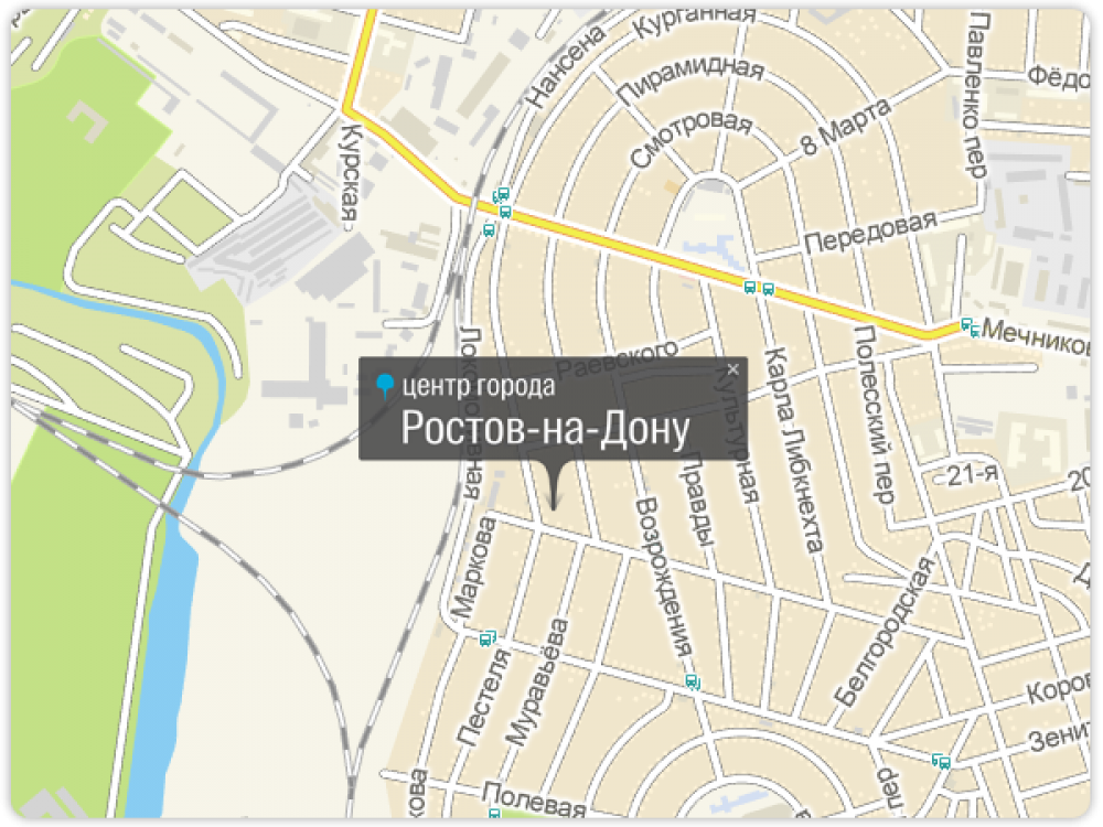 Географический центр Ростова-на-Дону расположен в Ленинском районе, среди частных домов Псковского переулка.