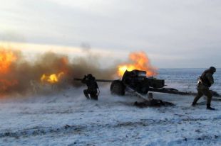 Украинская армия зимой в зоне АТО