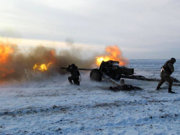 Украинская армия зимой в зоне АТО