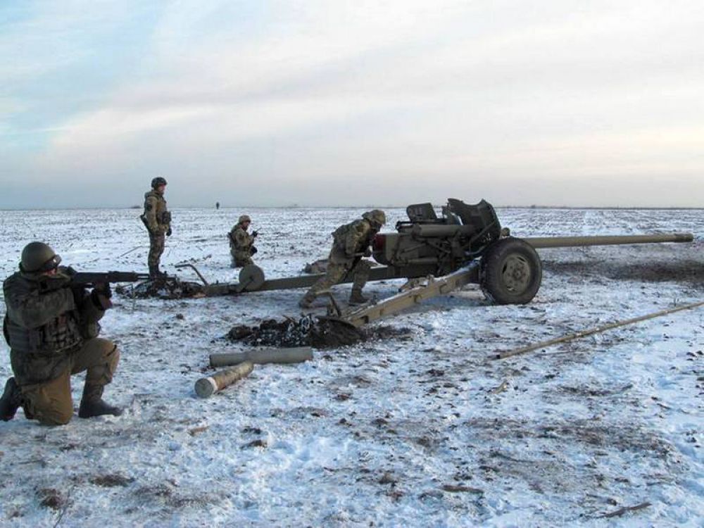 Украинская армия зимой в зоне АТО