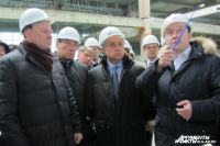 Виталий Мутко и Николай Цуканов осмотрели строящиеся здания аэропорта Храброво.