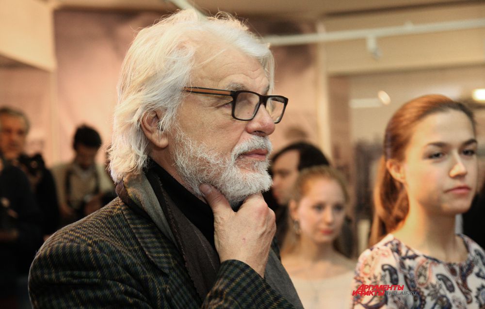 Микеле Плачидо на открытие выставки "Русский Рим"