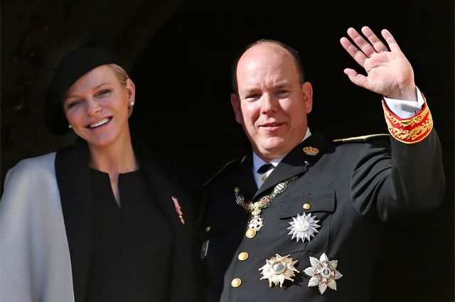 Княгиня Шарлен и князь Монако Альбер II.