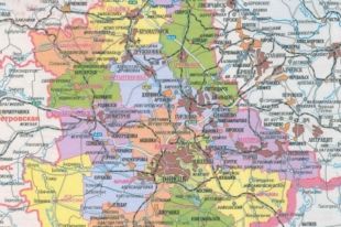 Карта Донецкой области