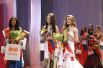 Три вице-мисс конкурса - Анастасия Яковлева, Виолетта Чиковани и Анастасия Калюжная.  