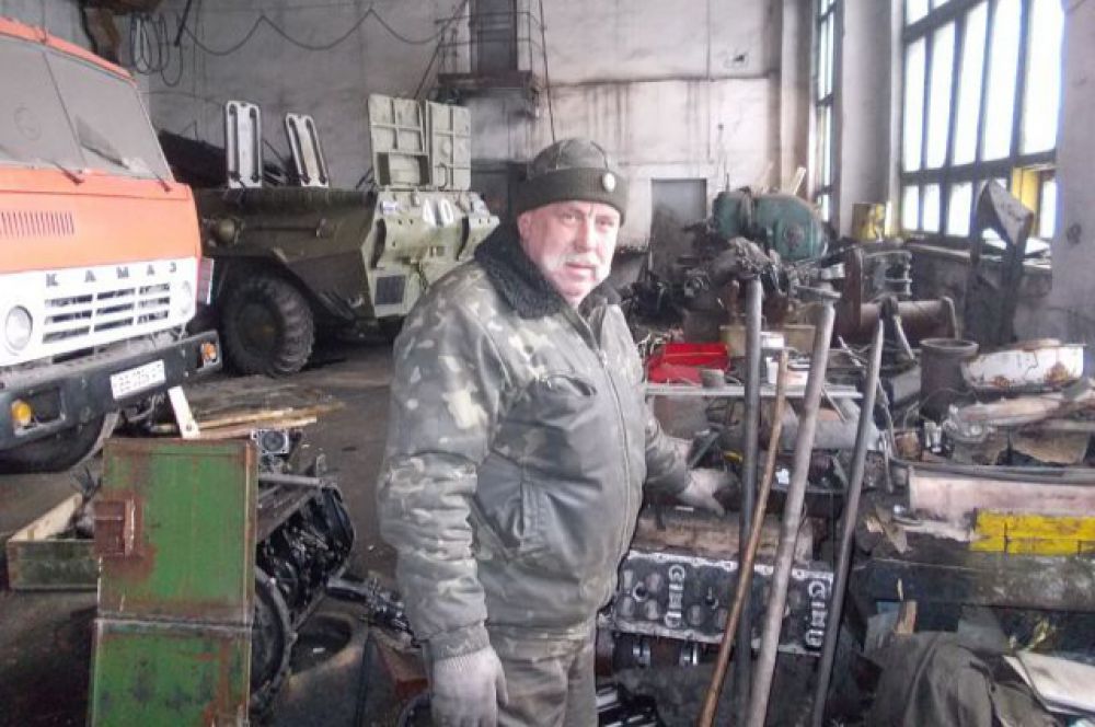 Палыч - бывший шахтёр, как и 80% ополченцев.