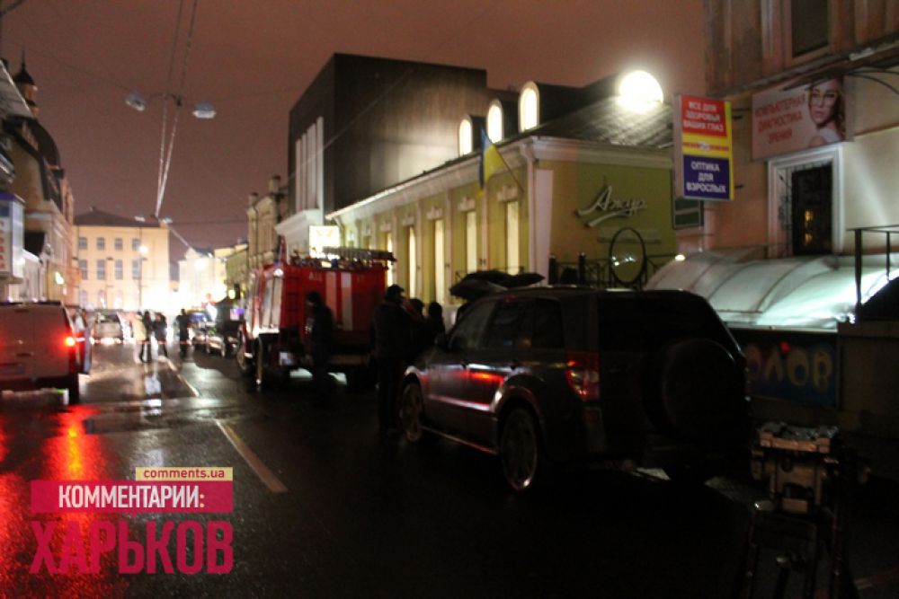 Последствия взрыва на улице Рымарской в Харькове