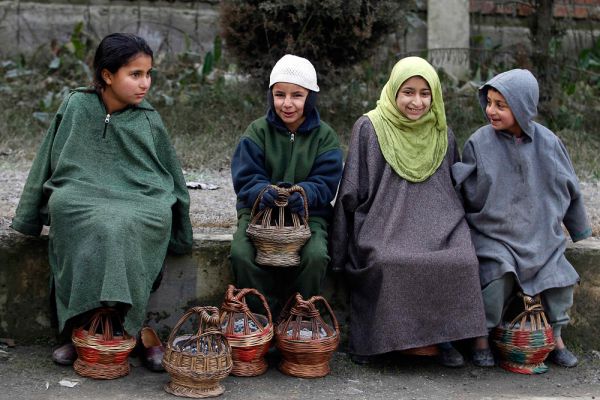 Дети в Кашмире. 