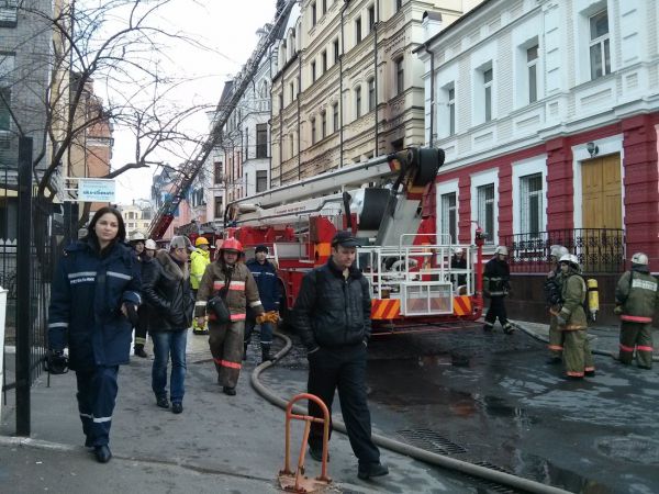 В центральной части Киева горел ресторан