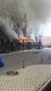 В центральной части Киева горел ресторан