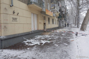 Последствия взрыва в Одессе