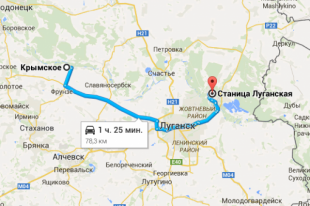 Станица Луганская и Крымское
