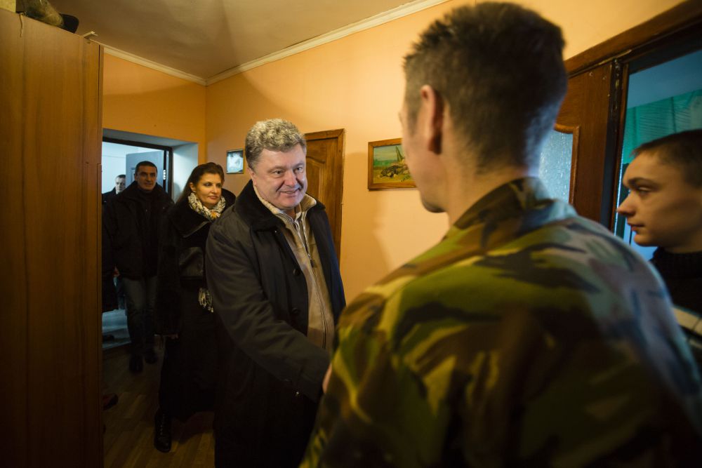 Петр Порошенко в гостях у Николая Лозяка