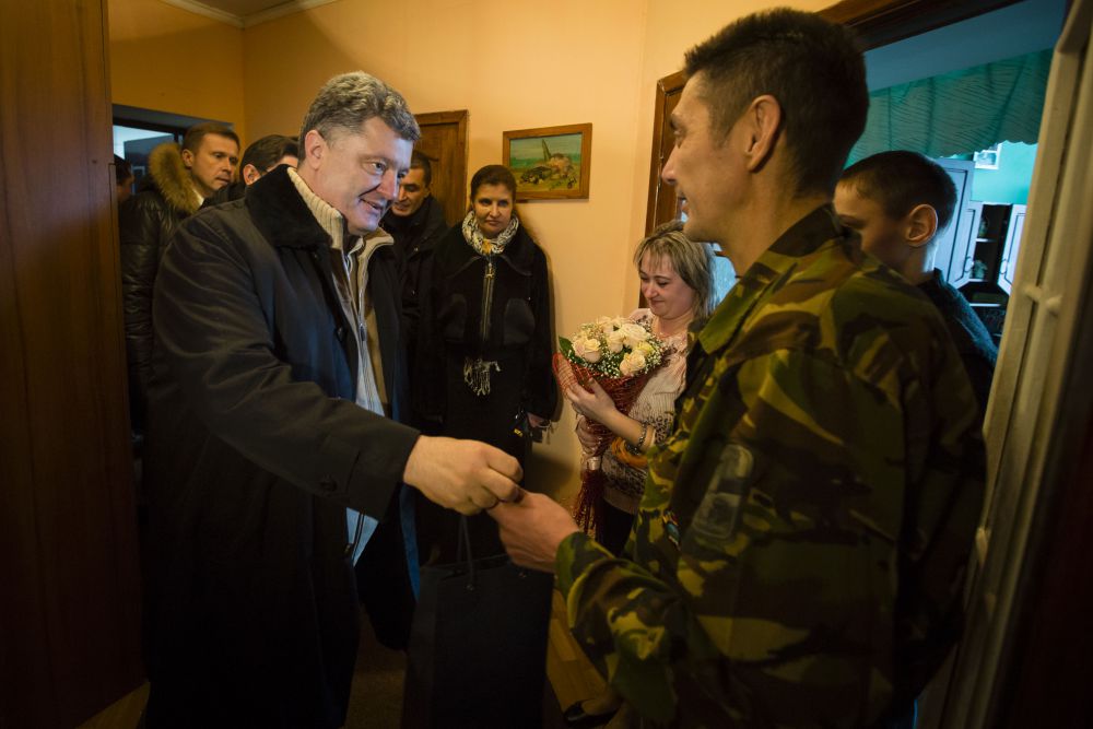 Петр Порошенко в гостях у Николая Лозяка