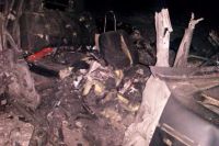Расстрелянное авто волонтера