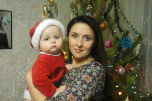Наталья Чебыкина с сыном. 