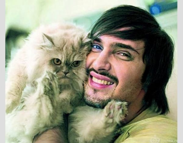 Виталий Козловский и его кот