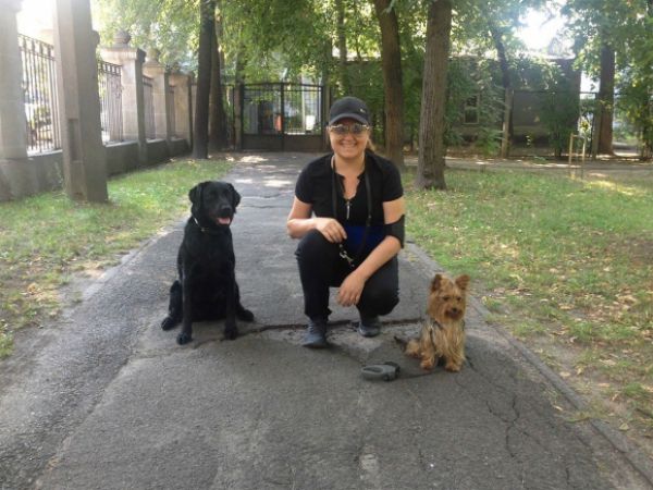 Наталия Могилевская и ее собаки
