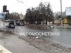 В Донецке на трамвайной остановке разорвался снаряд