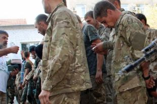 Пленные украинские бойцы