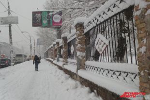 Снегопад в Киеве