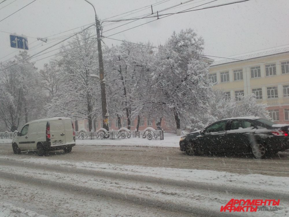 Снегопад в Киеве