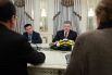 Встреча Порошенко, Олланда и Меркель в Киеве