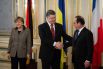 Встреча Порошенко, Олланда и Меркель в Киеве